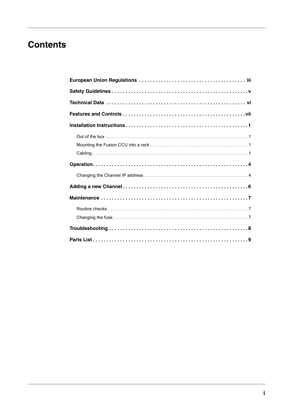 Vinten Radamec Fusion Camera Control Unit (CCU) User Manual | Page 4 / 20