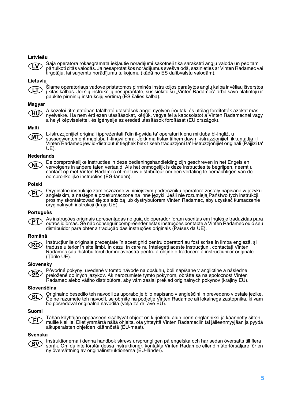 Vinten Radamec Fusion FBH-175 User Manual | Page 6 / 24
