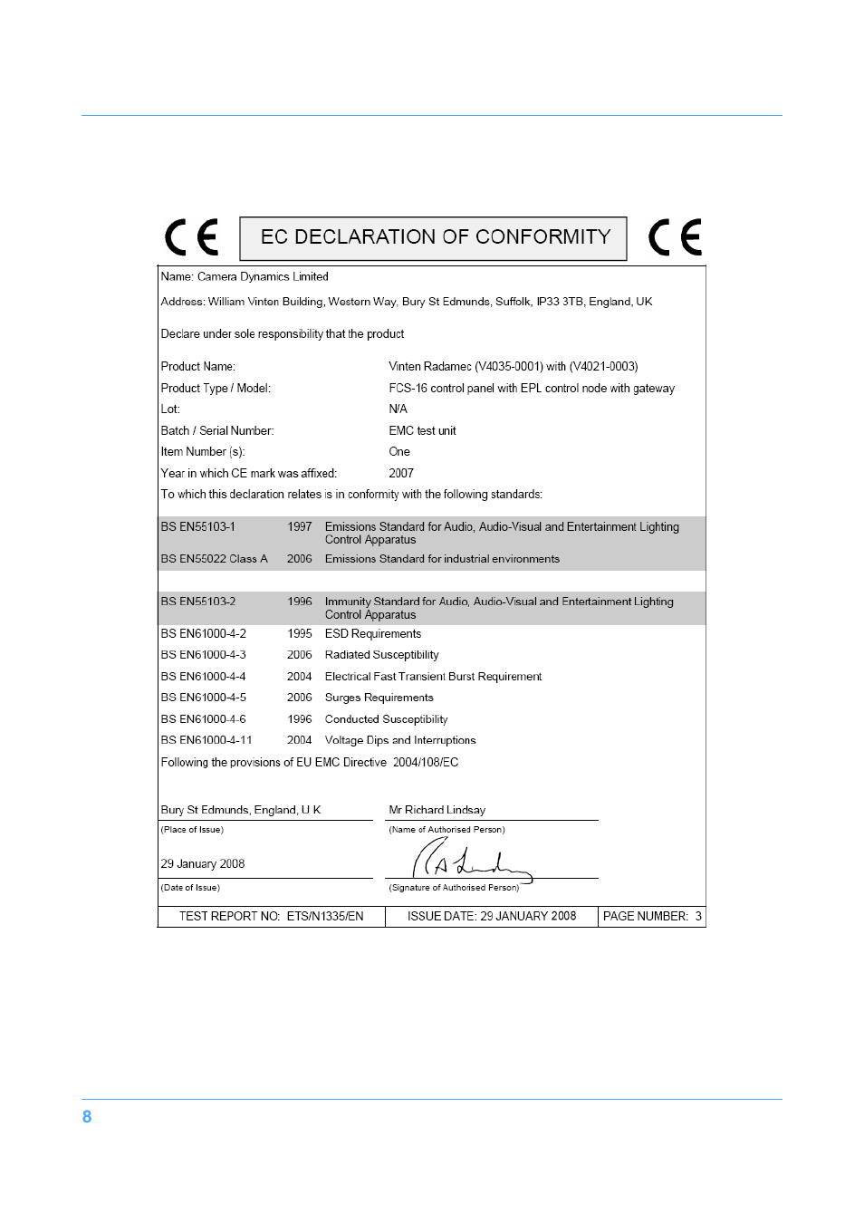 Vinten Radamec Fusion FCS-16 User Manual | Page 10 / 40