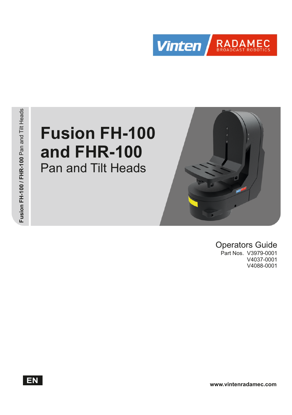 Vinten Radamec Fusion FHR-100 User Manual | 44 pages
