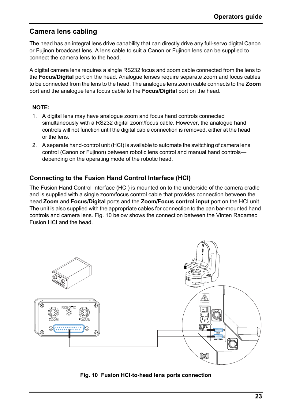 Vinten Radamec Fusion FHR-100 User Manual | Page 25 / 44