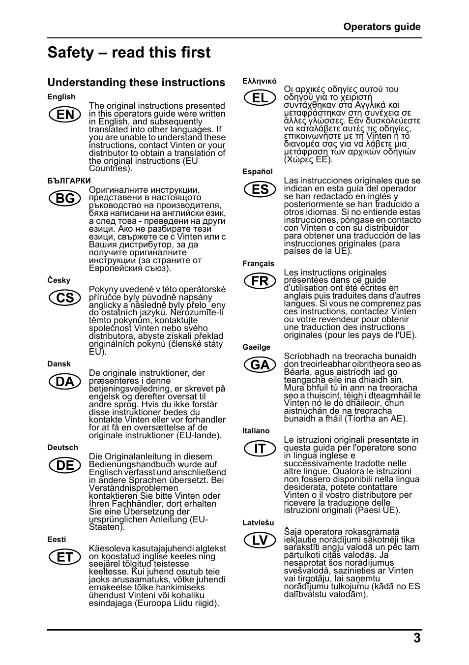 Safety – read this first, Understanding these instructions | Vinten Radamec Fusion FHR-120 User Manual | Page 5 / 40