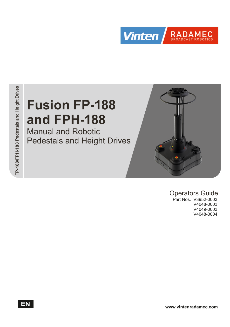 Vinten Radamec Fusion FP-188 User Manual | 38 pages