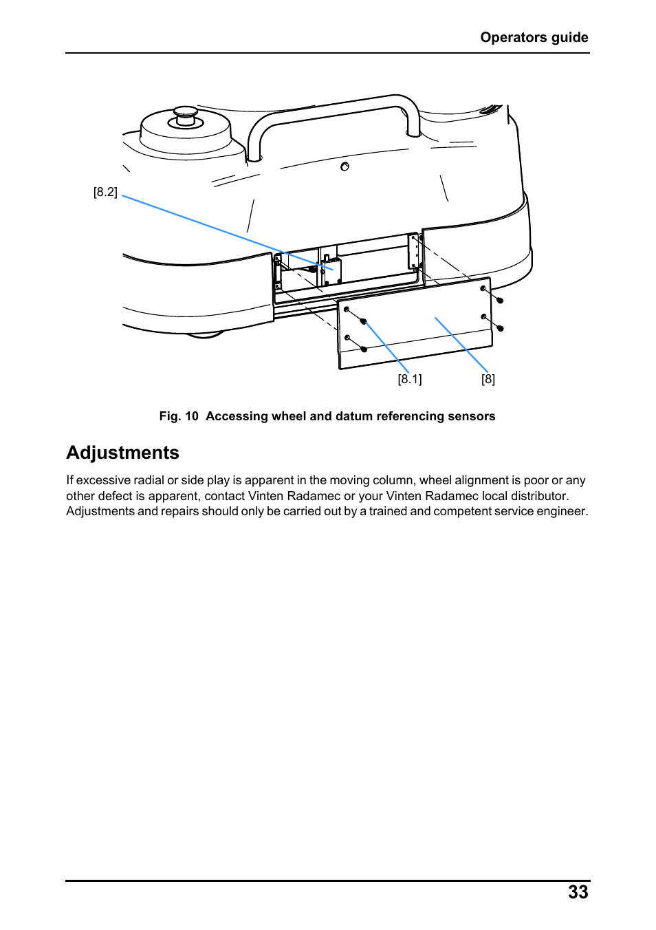 33 adjustments | Vinten Radamec Fusion FP-188 User Manual | Page 35 / 38