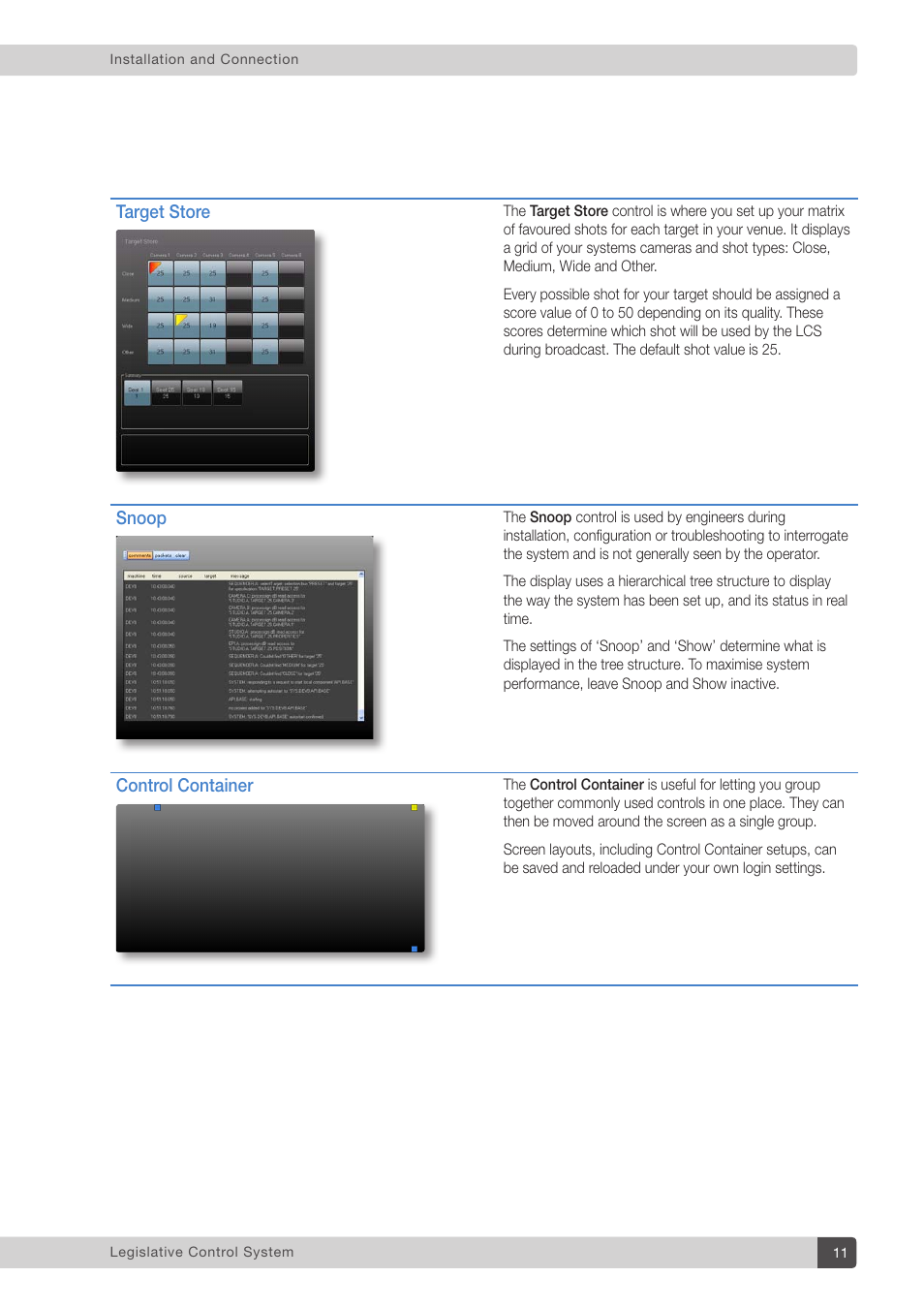 Vinten Radamec Legislative Control System User Manual | Page 13 / 34