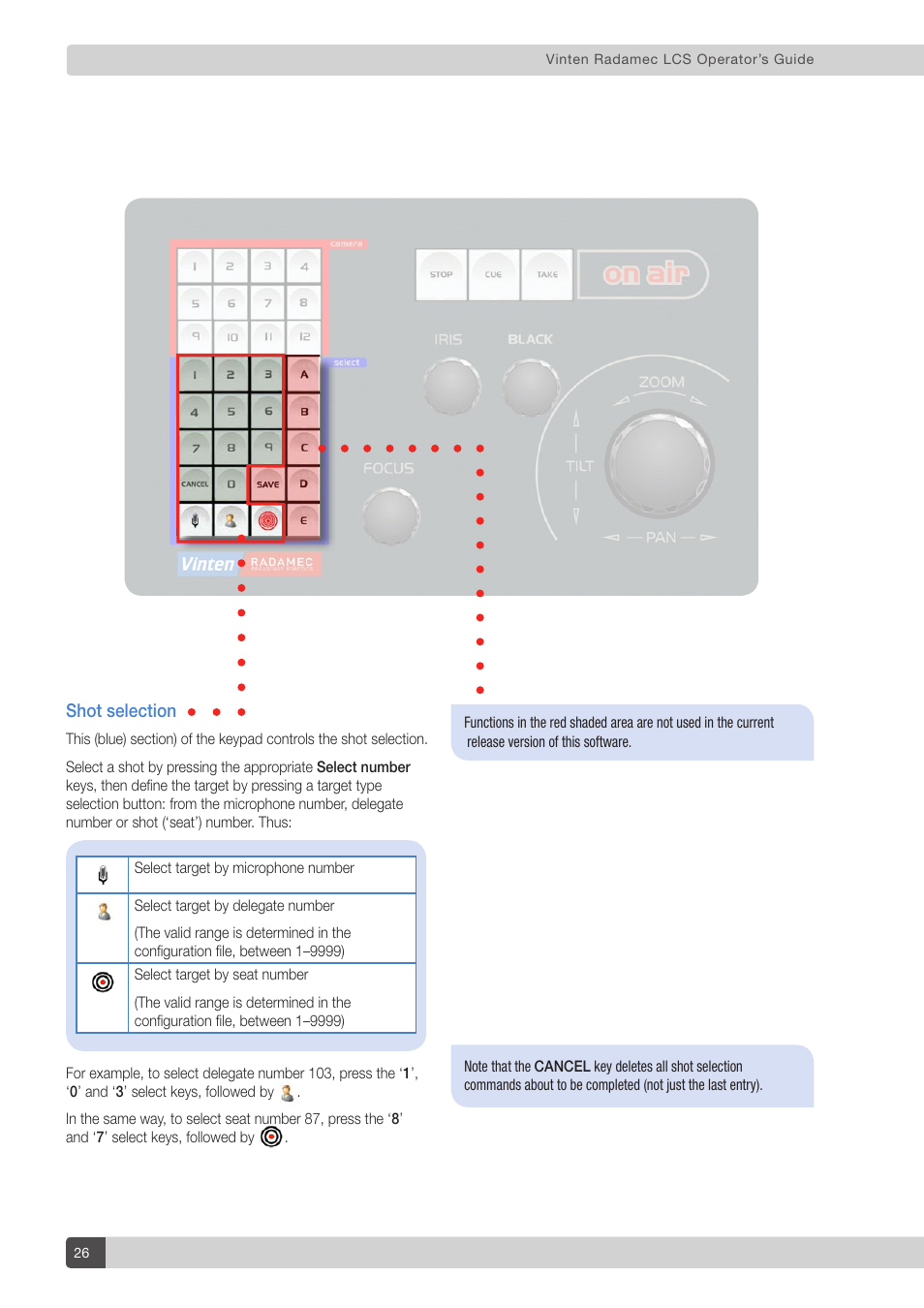 Vinten Radamec Legislative Control System User Manual | Page 28 / 34