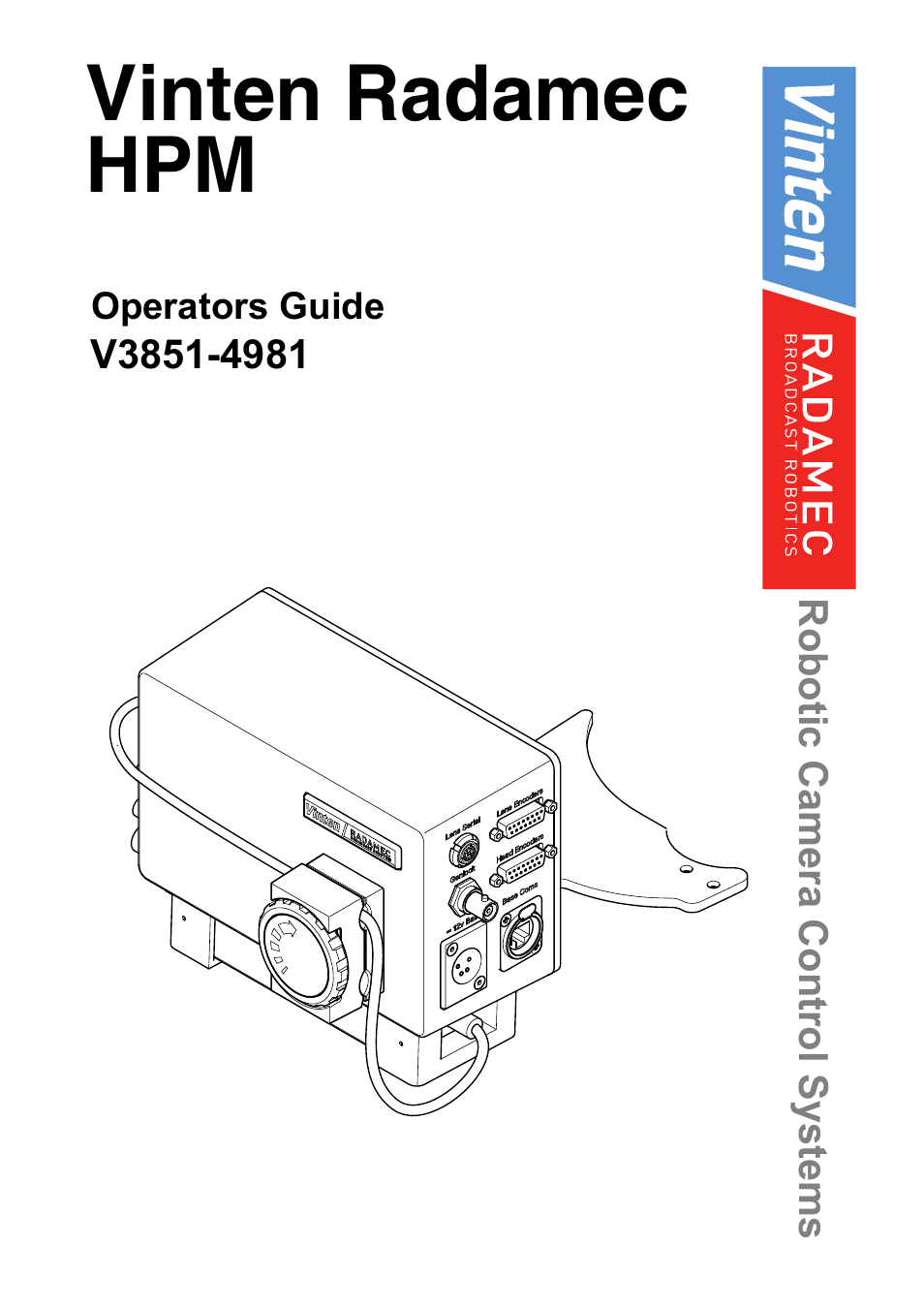 Vinten Radamec Quattro SE HPM User Manual | 23 pages