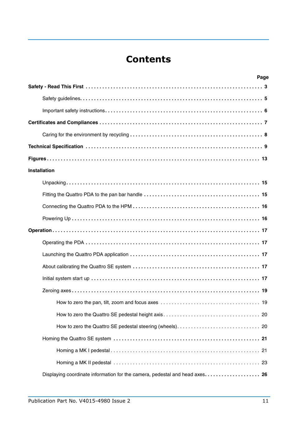 Vinten Radamec Quattro SE PDA User Manual | Page 13 / 36