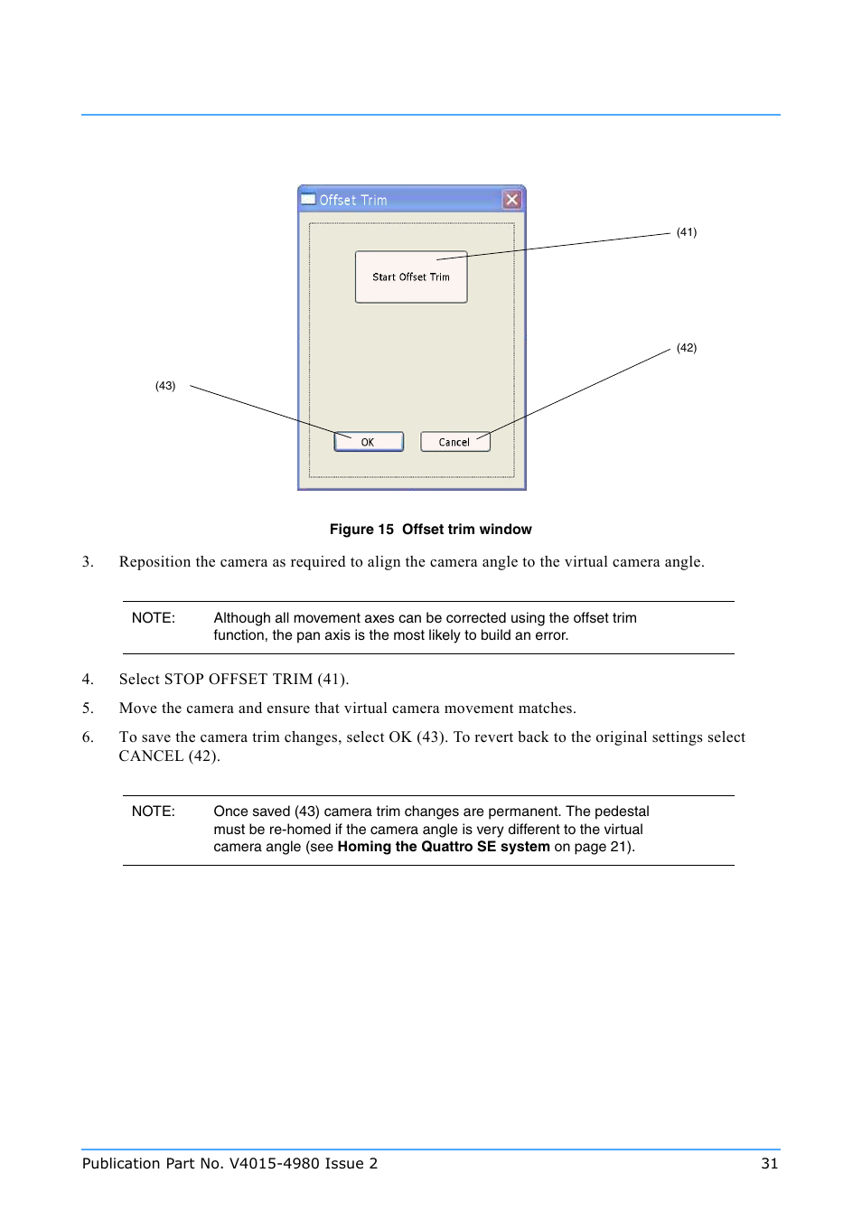 41) f, Figure 15), 41) to | Vinten Radamec Quattro SE PDA User Manual | Page 33 / 36