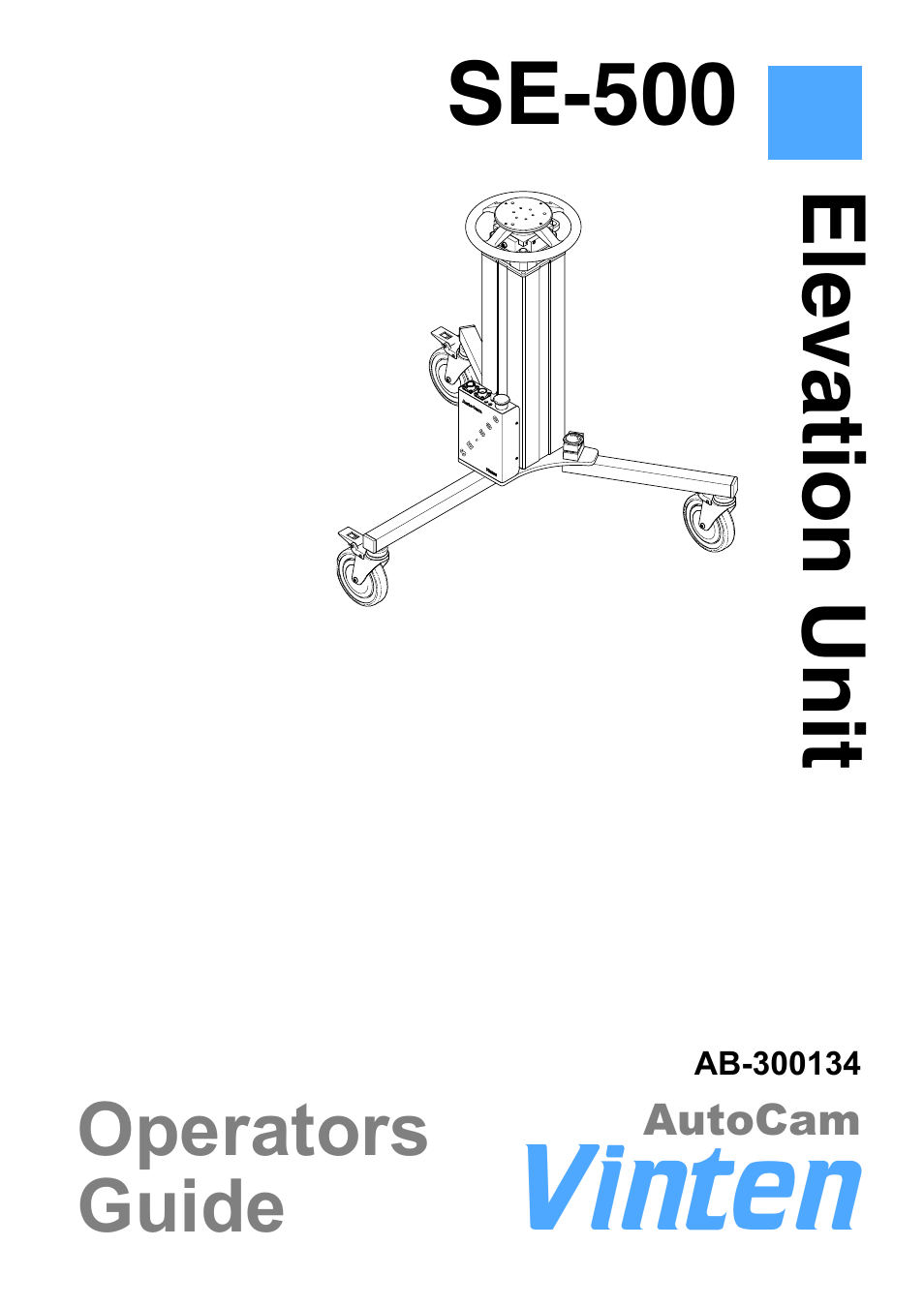 Vinten Radamec SE-500 Elevation Unit User Manual | 33 pages