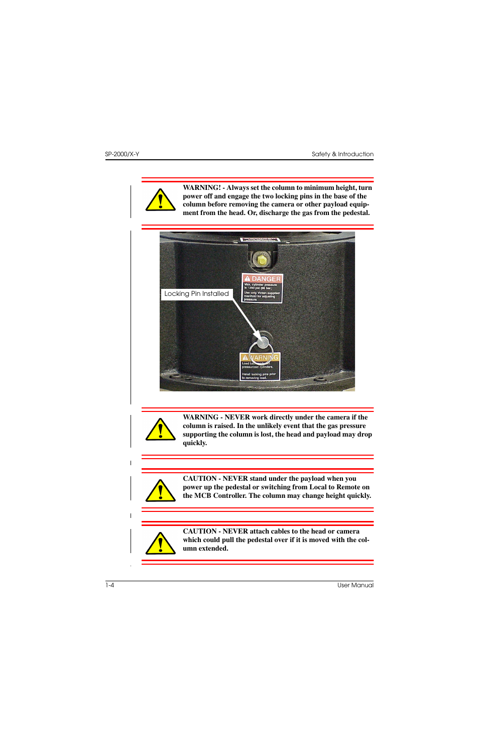 Vinten Radamec SP-2000 Pedestal User Manual | Page 14 / 106