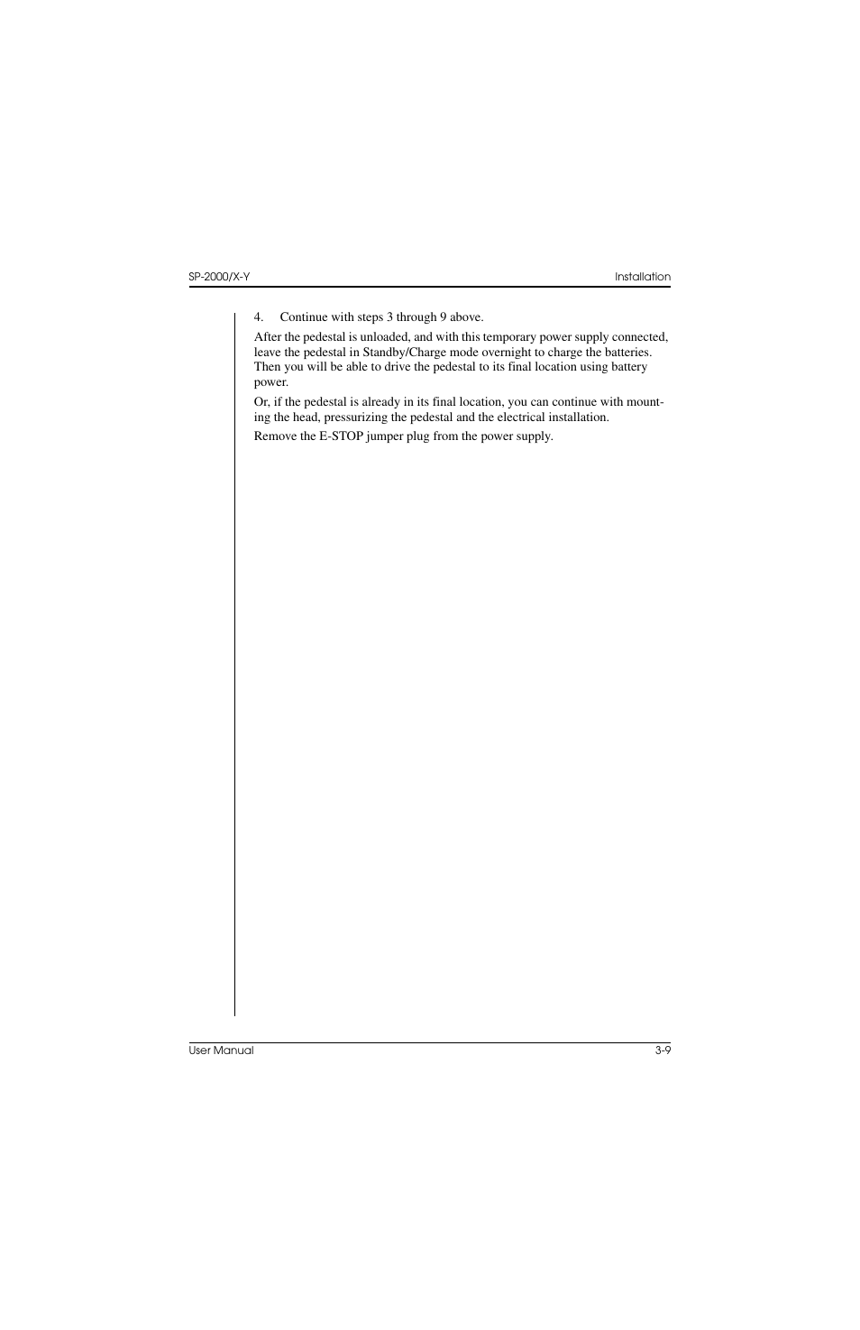 Vinten Radamec SP-2000 Pedestal User Manual | Page 49 / 106