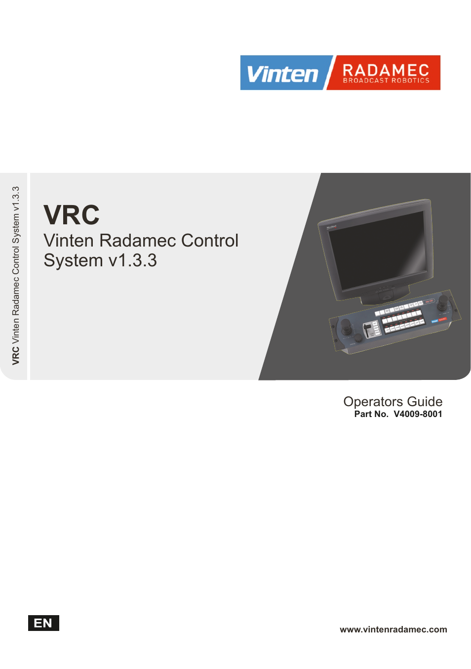 Vinten Radamec Control (VRC) User Manual | 100 pages