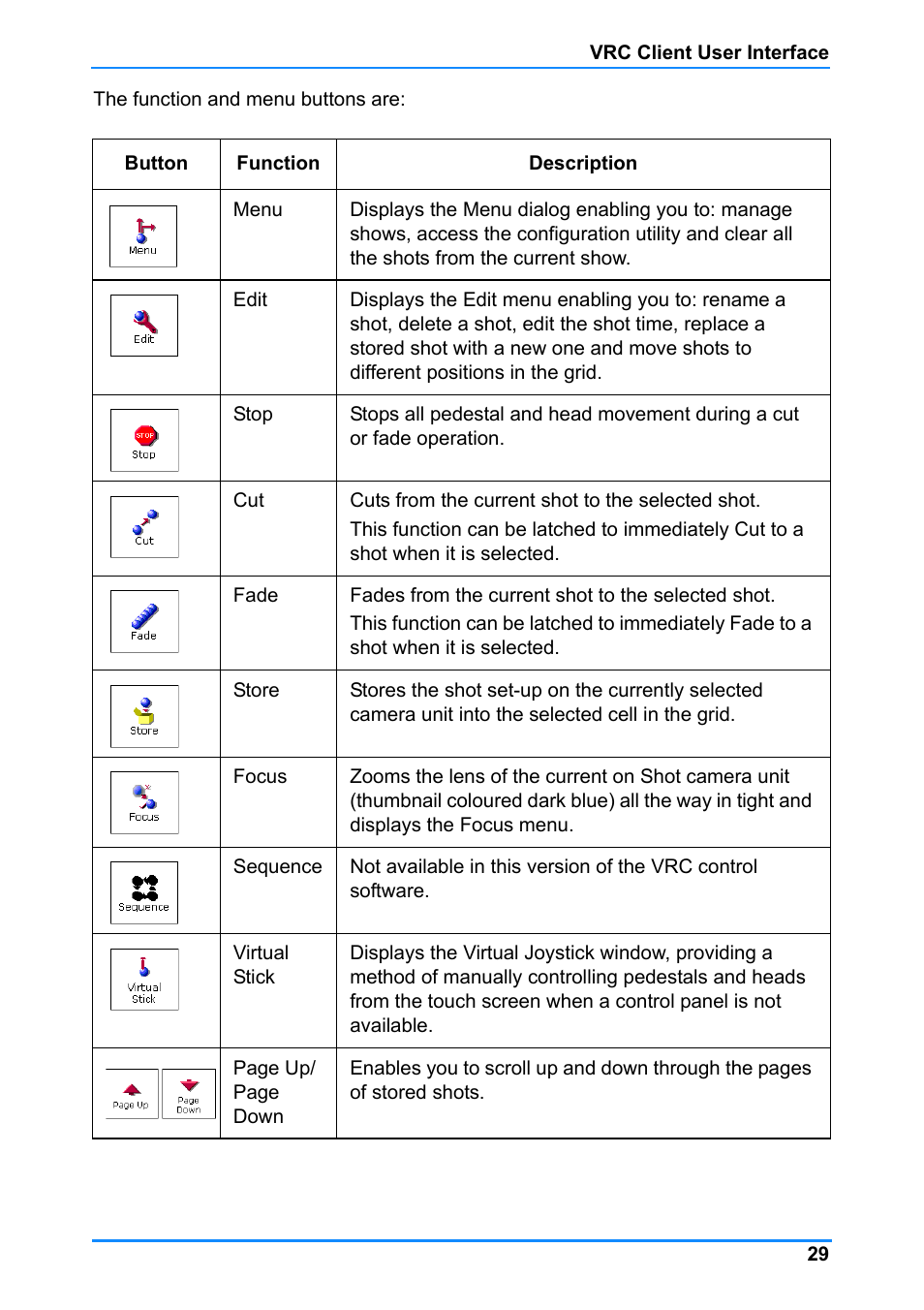 Vinten Radamec Control (VRC) User Manual | Page 30 / 100