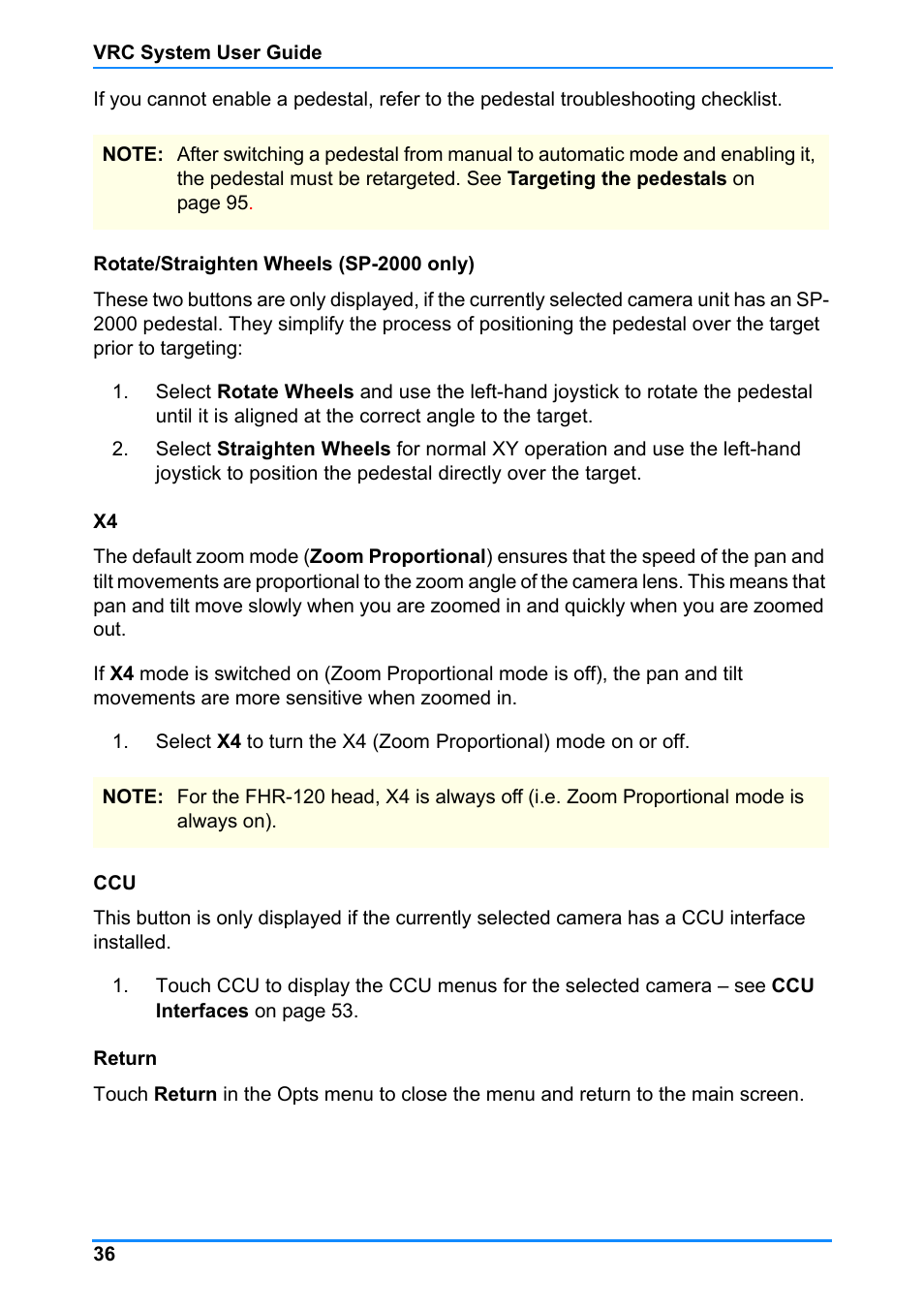 Vinten Radamec Control (VRC) User Manual | Page 37 / 100