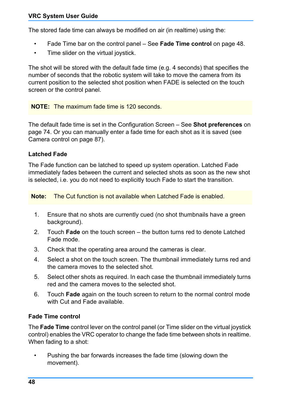 Vinten Radamec Control (VRC) User Manual | Page 49 / 100