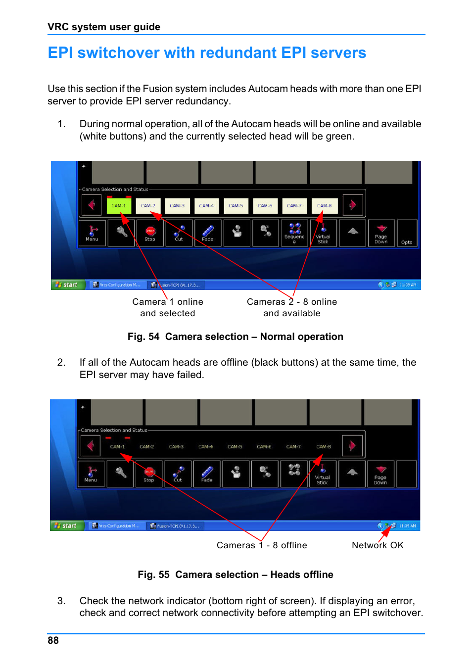 Epi switchover with redundant epi servers | Vinten Radamec Control (VRC) User Manual | Page 89 / 100