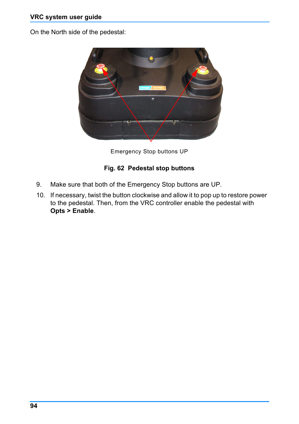Vinten Radamec Control (VRC) User Manual | Page 95 / 100