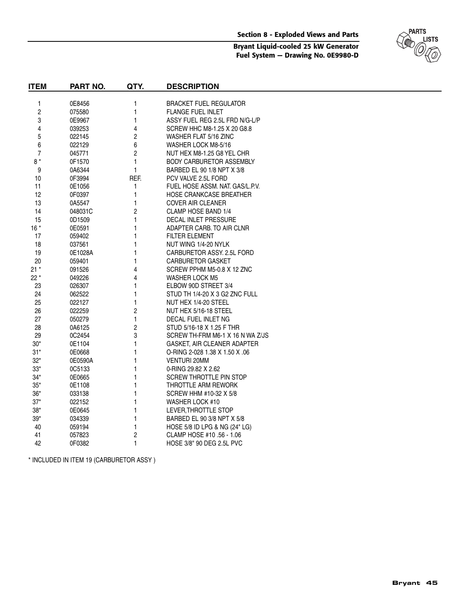 Bryant Liquid-Cooled User Manual | Page 47 / 56
