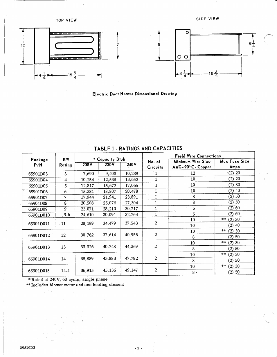 Bryant Model 516 User Manual | Page 2 / 9