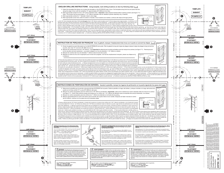 Weiser Collections Handleset BP User Manual | Page 2 / 2