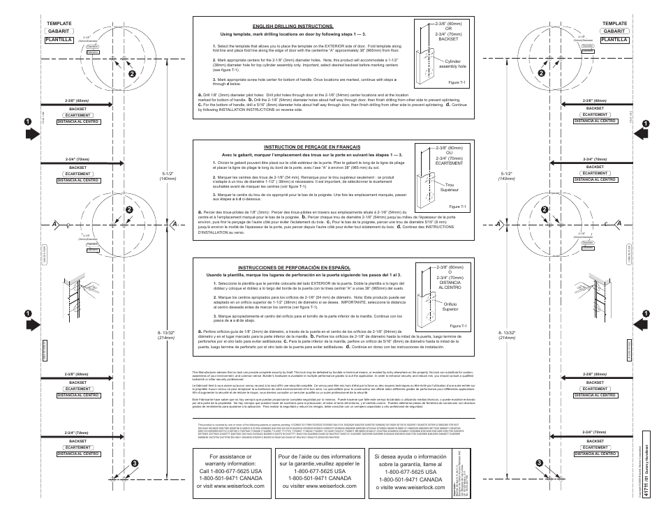 Weiser Collections Inactive Handlest User Manual | Page 2 / 2