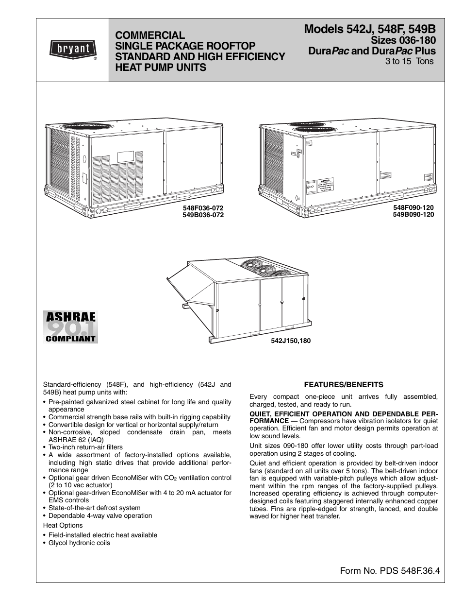 Bryant 548F User Manual | 122 pages