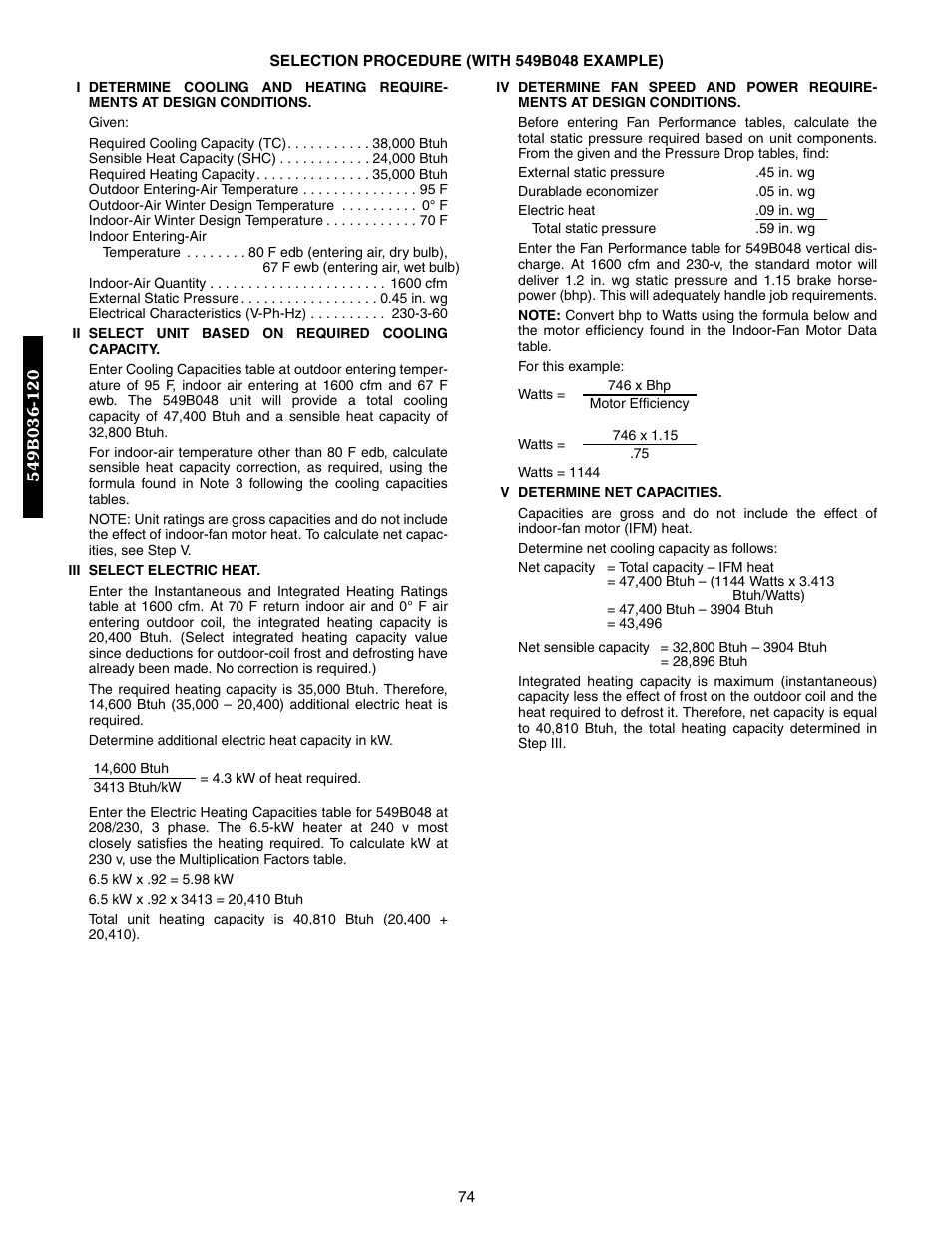 Bryant 548F User Manual | Page 74 / 122