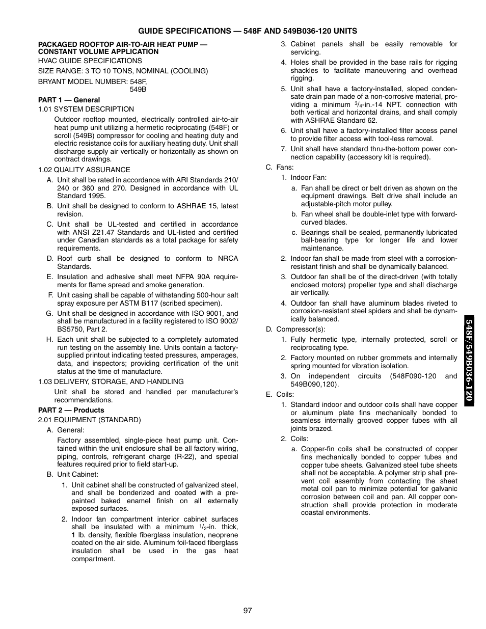 Bryant 548F User Manual | Page 97 / 122