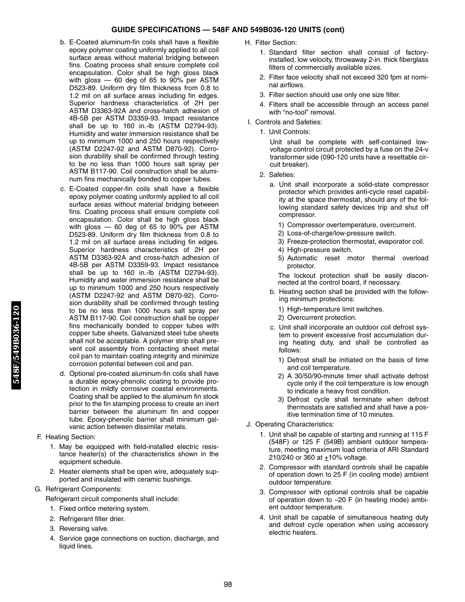 Bryant 548F User Manual | Page 98 / 122