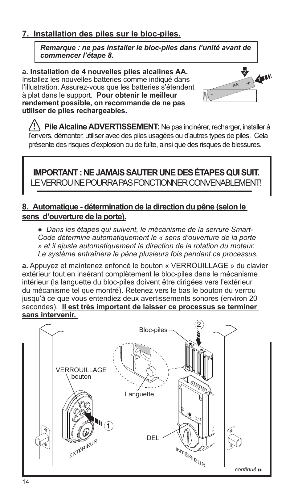 Weiser SmartCode5 - Traditional & Contemporary User Manual | Page 14 / 27