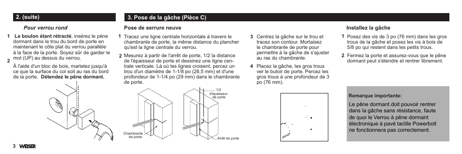 Weiser Powerbolt User Manual | Page 16 / 33