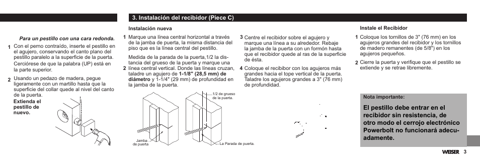 Weiser Powerbolt User Manual | Page 27 / 33