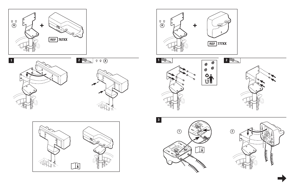 Welch Allyn Mounting Bracket Replacement Kit for 7670-12 Mobile Stand with Mounting for 767XX and 777XX - User Manual User Manual | Page 2 / 2