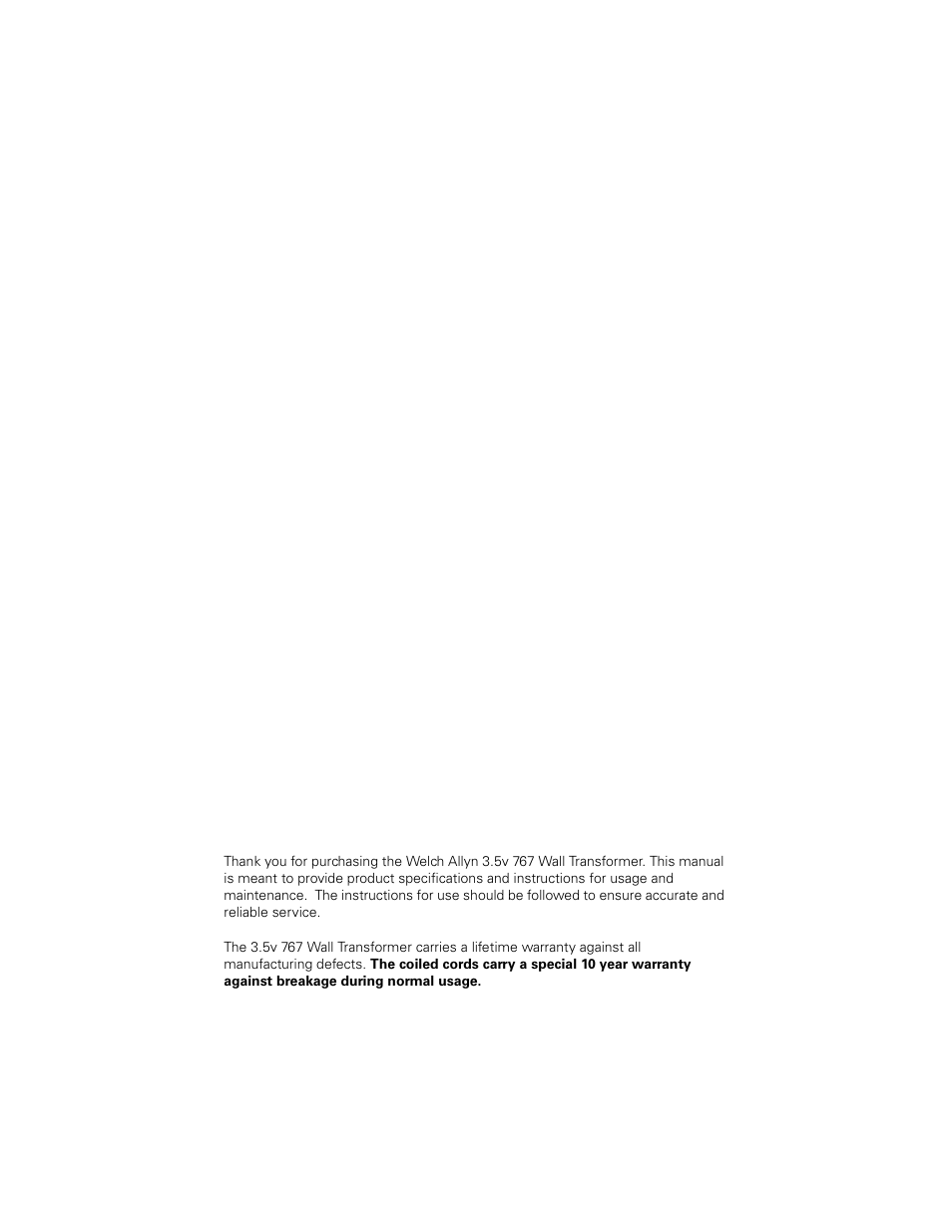 Welch Allyn 767 Diagnostic System - User Manual User Manual | Page 2 / 16