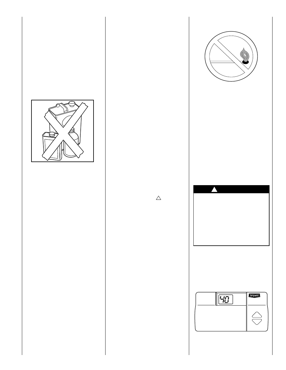 Important facts, Safety considerations, Starting your furnace | Warning | Bryant 311AAV User Manual | Page 3 / 8