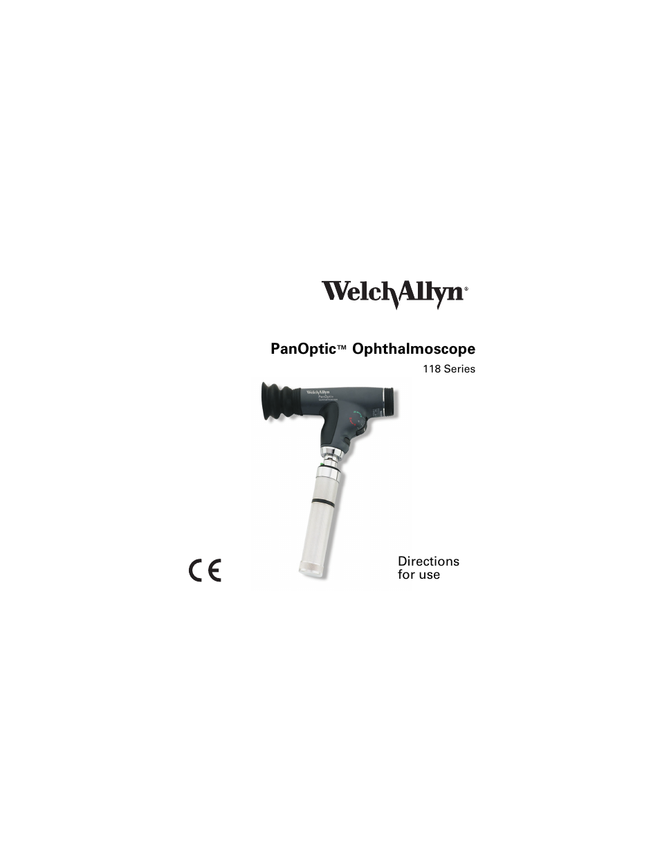 Welch Allyn 118 Series PanOptic Ophthalmoscope - User Manual User Manual | 28 pages