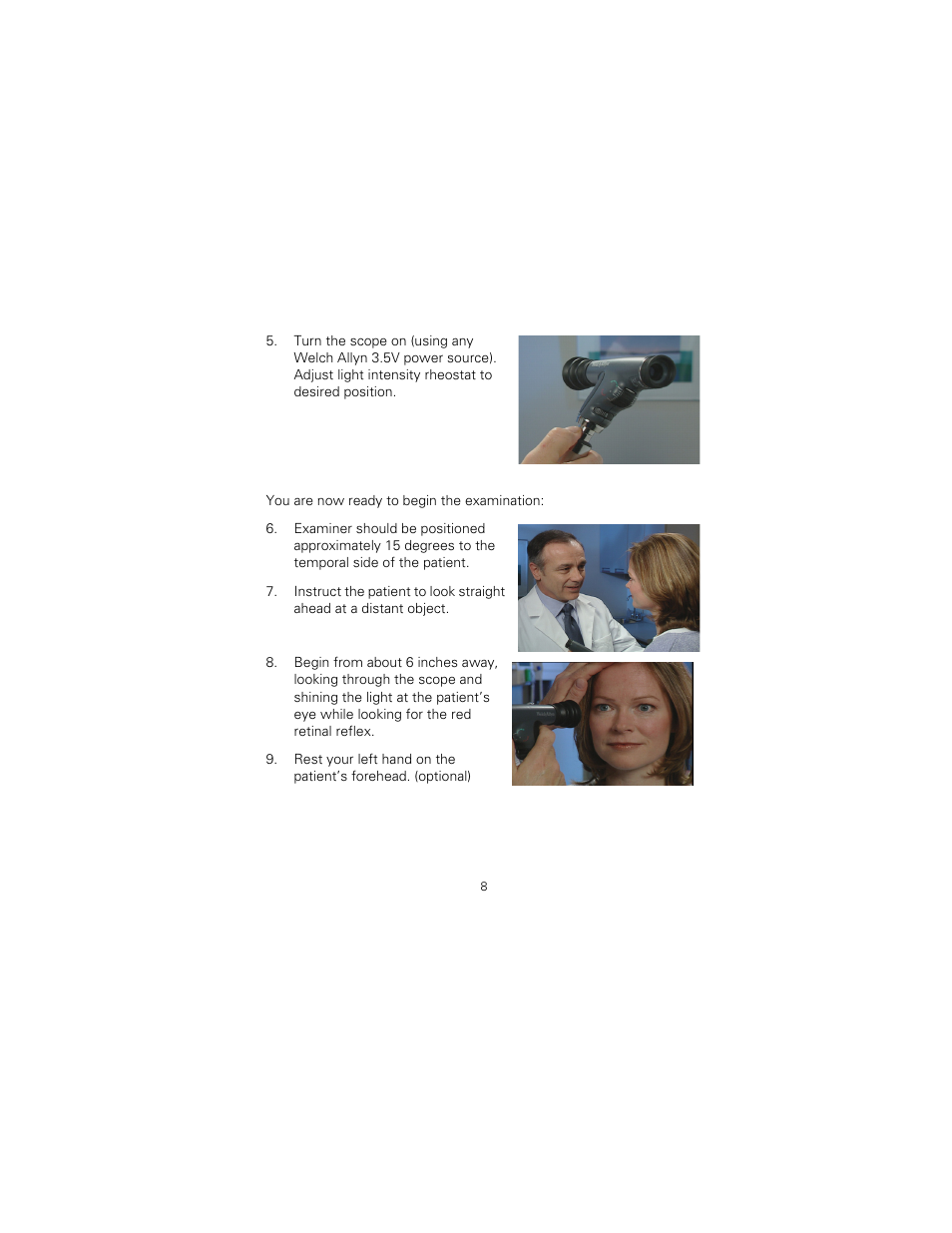 Welch Allyn 118 Series PanOptic Ophthalmoscope - User Manual User Manual | Page 12 / 28
