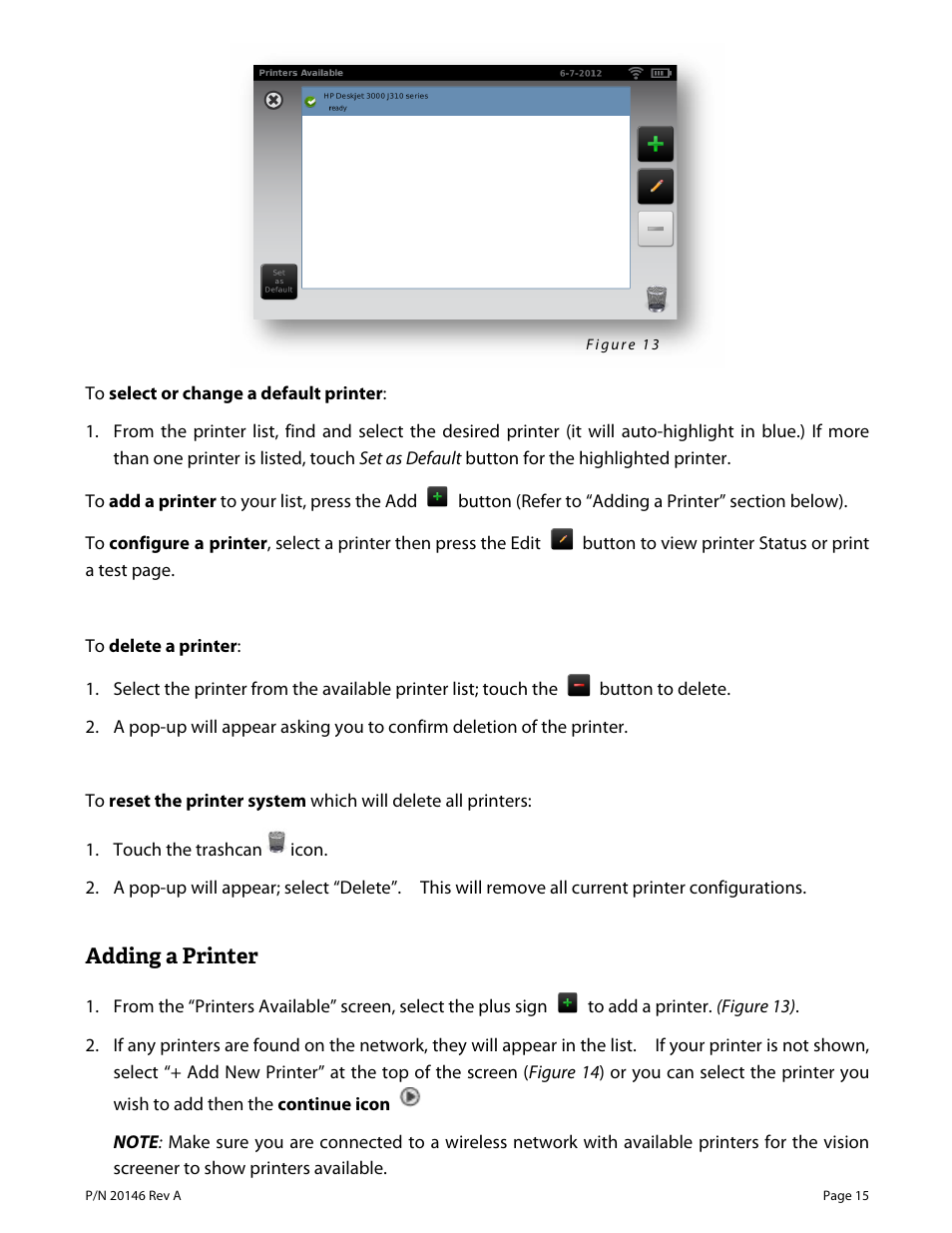 Welch Allyn VS100 Welch Allyn Vision Screener - User Manual User Manual | Page 15 / 34