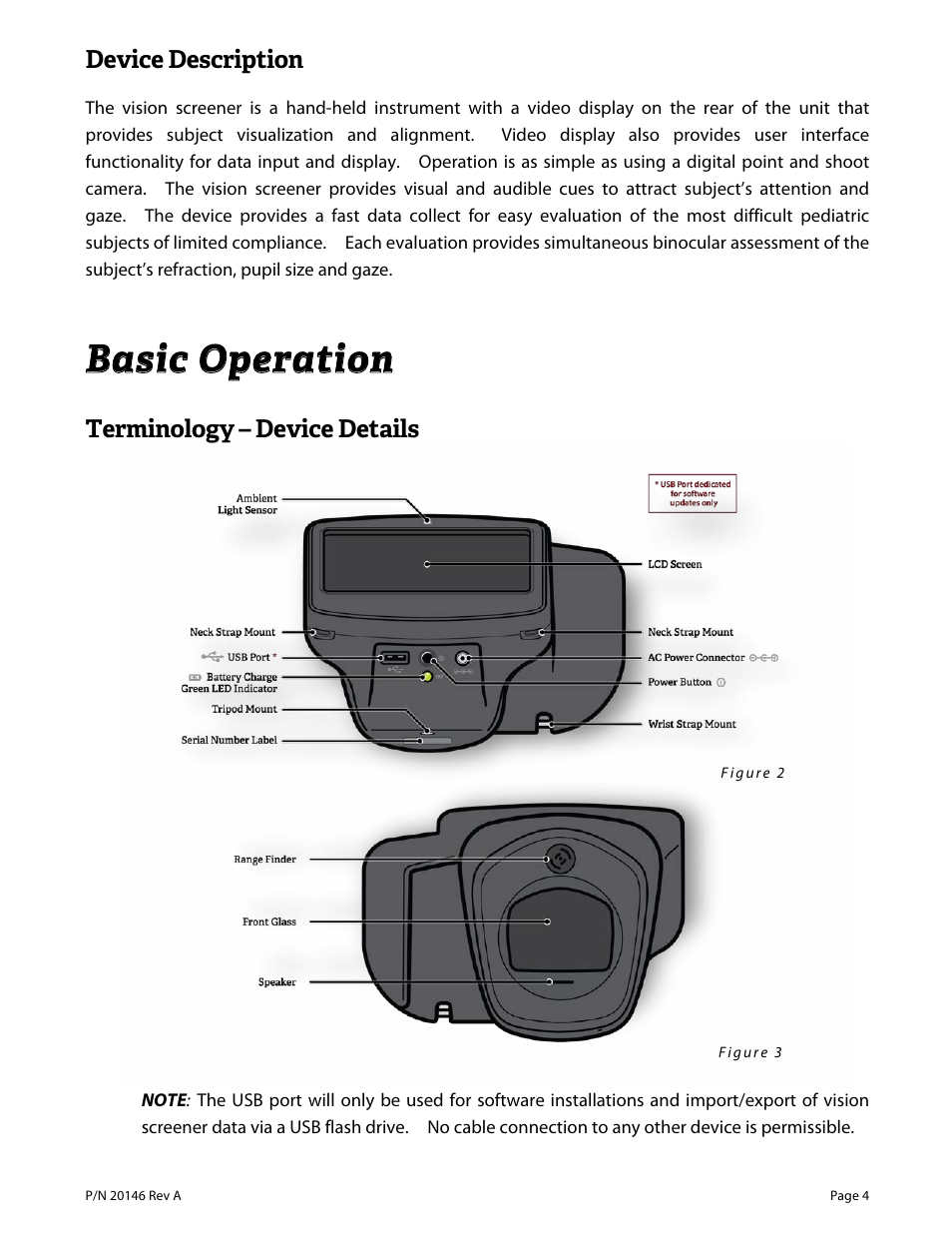 Bbaassiicc o oppeerraattiioonn | Welch Allyn VS100 Welch Allyn Vision Screener - User Manual User Manual | Page 4 / 34