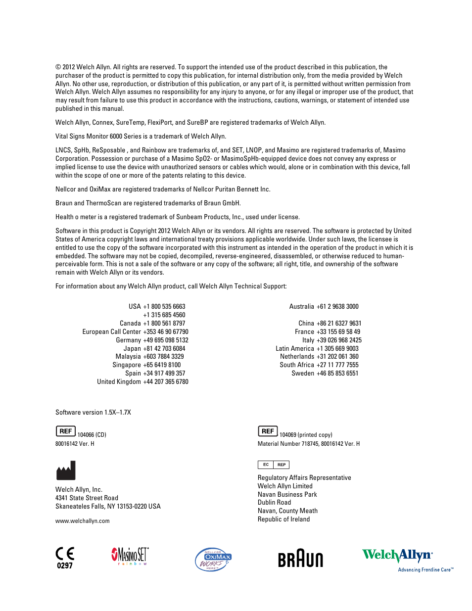 Welch Allyn Connex Integrated Wall System - User Manual User Manual | Page 2 / 161