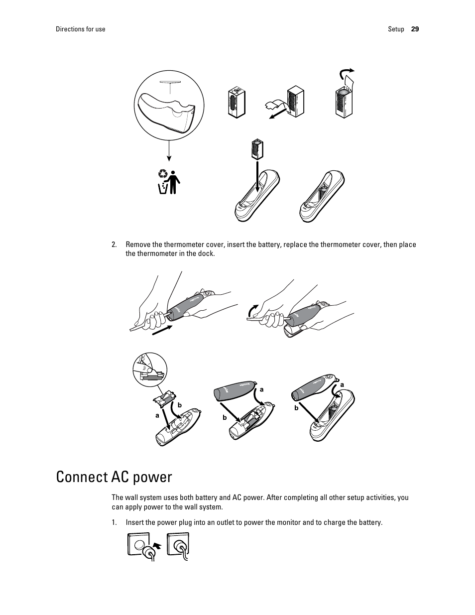 Connect ac power | Welch Allyn Connex Integrated Wall System - User Manual User Manual | Page 35 / 161