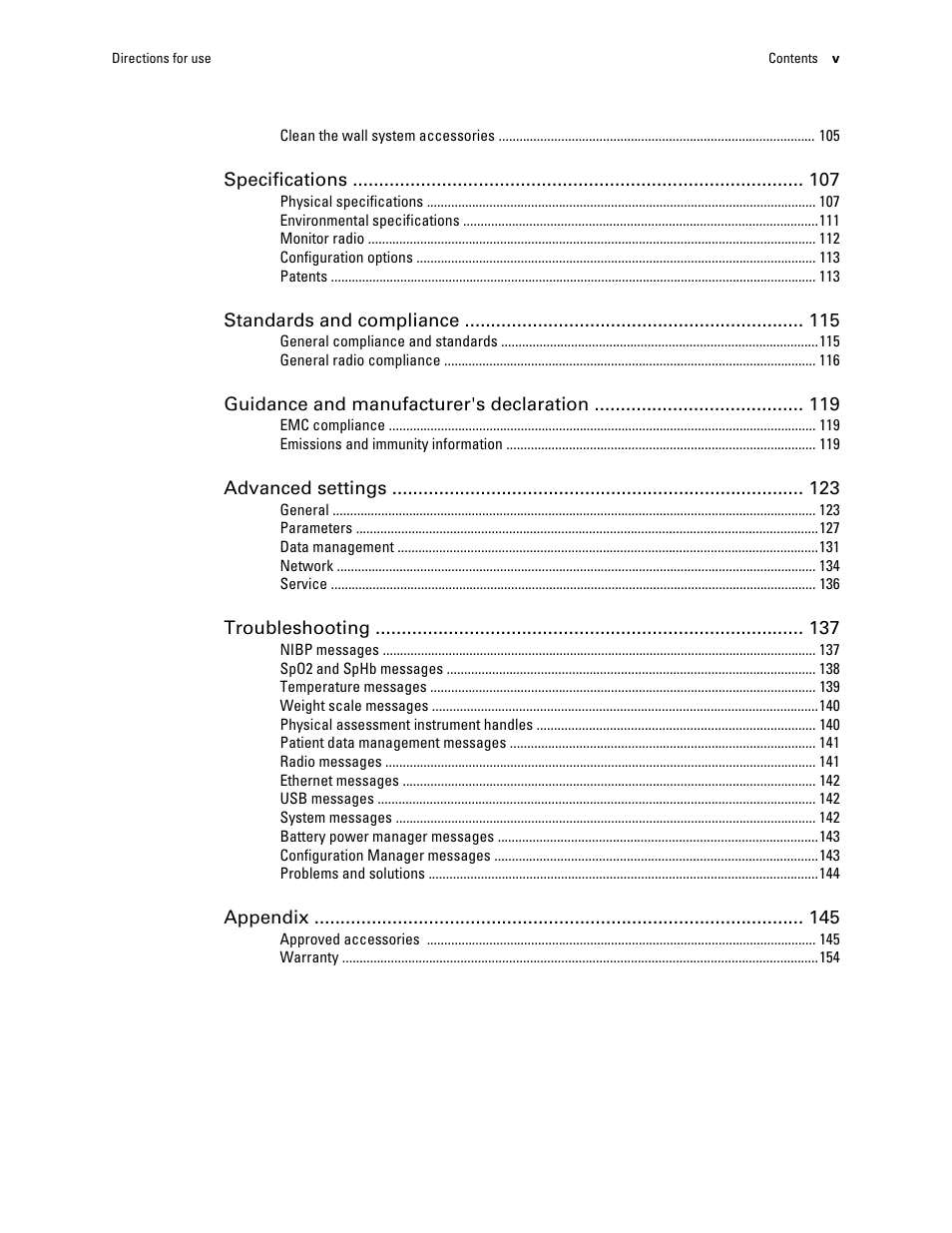 Welch Allyn Connex Integrated Wall System - User Manual User Manual | Page 5 / 161