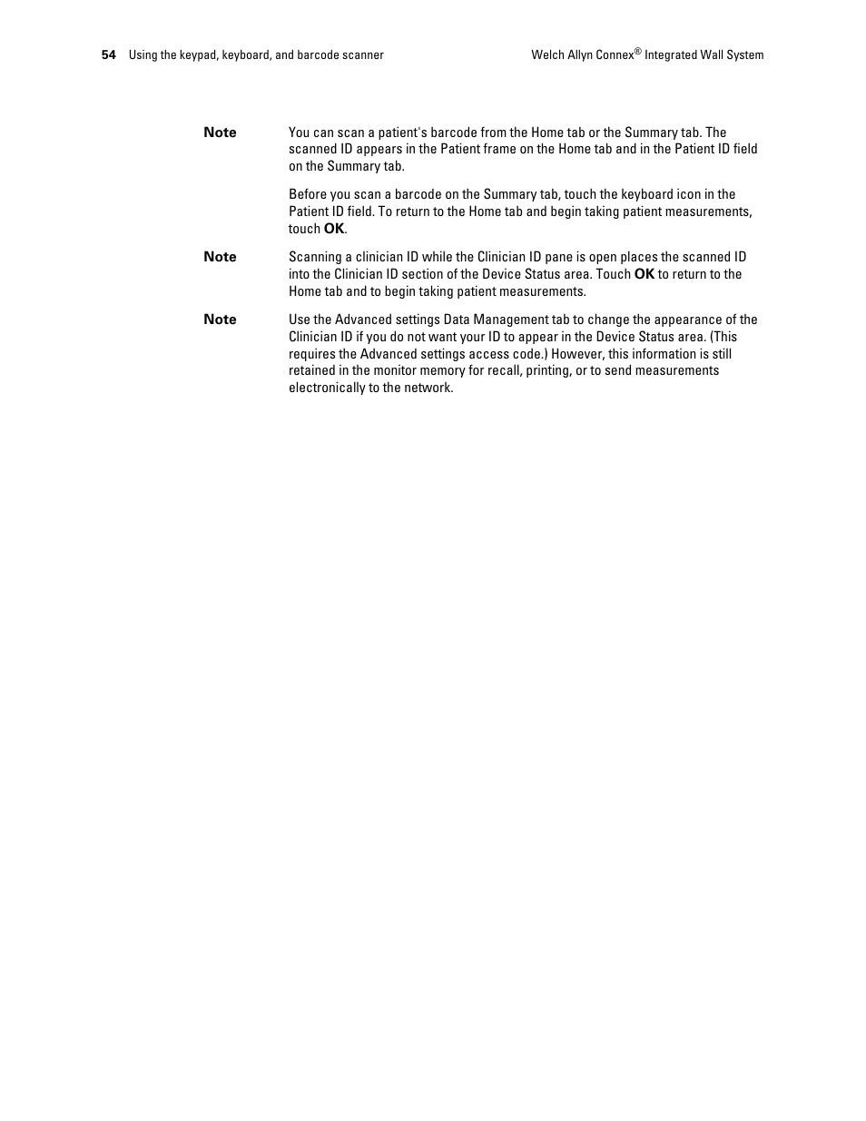 Welch Allyn Connex Integrated Wall System - User Manual User Manual | Page 60 / 161