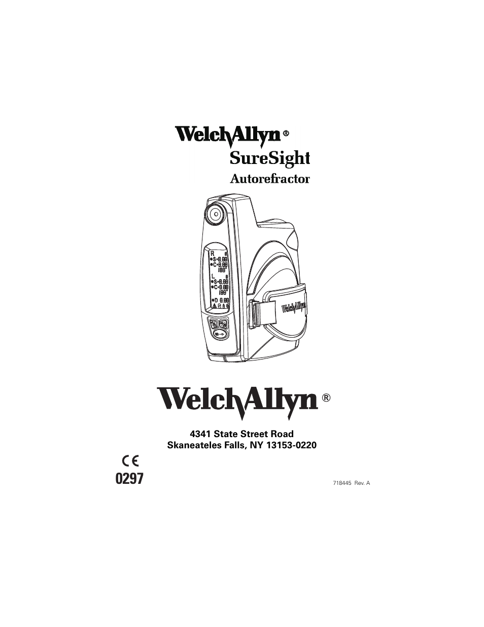 Welch Allyn SureSight Autorefractor - User Manual User Manual | 36 pages