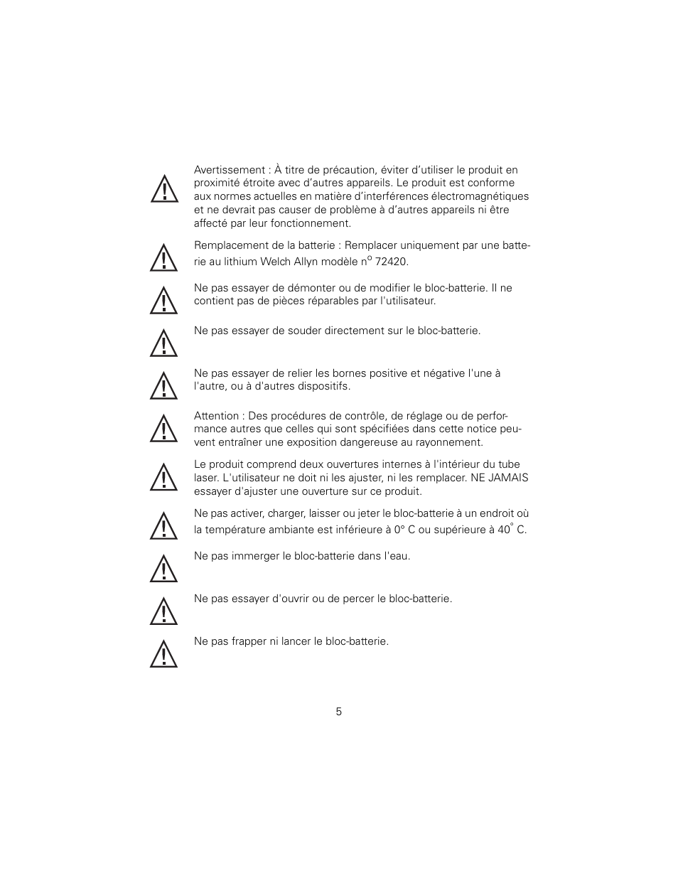 Welch Allyn SureSight Autorefractor - User Manual User Manual | Page 9 / 36