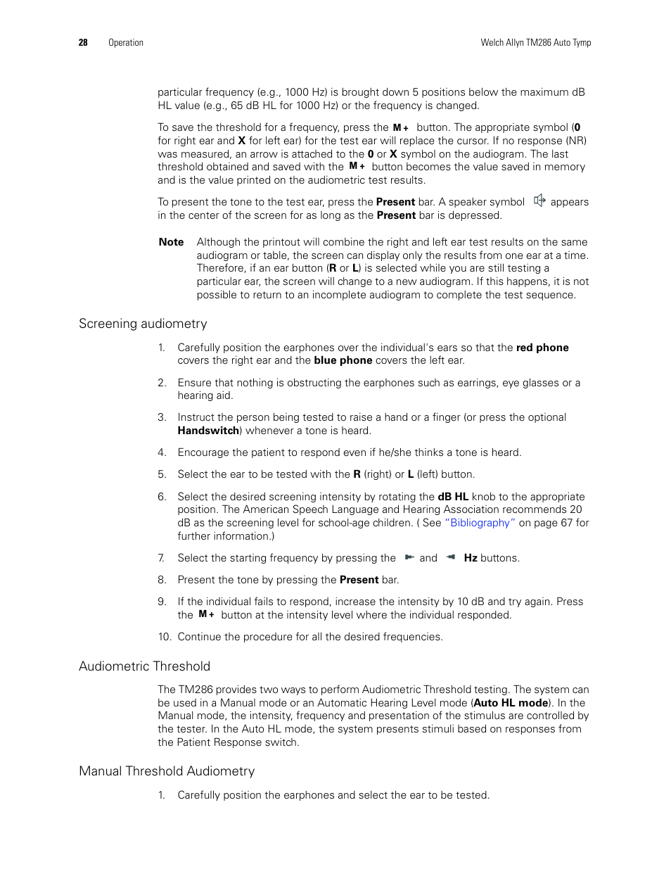 Welch Allyn TM286 Auto Tymp - User Manual User Manual | Page 32 / 72