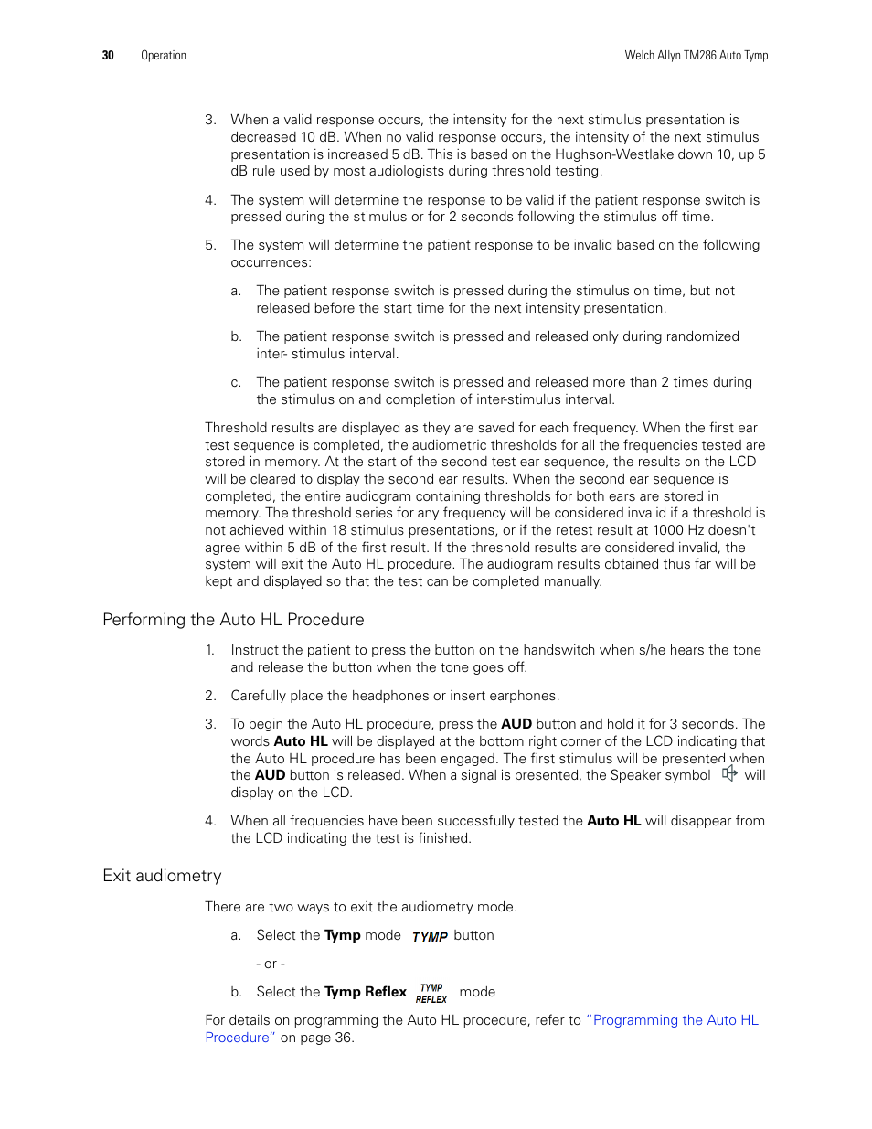 Welch Allyn TM286 Auto Tymp - User Manual User Manual | Page 34 / 72