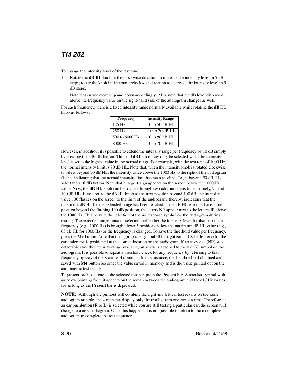 Tm 262 | Welch Allyn TM 262 Auto Tymp - User Manual User Manual | Page 54 / 92