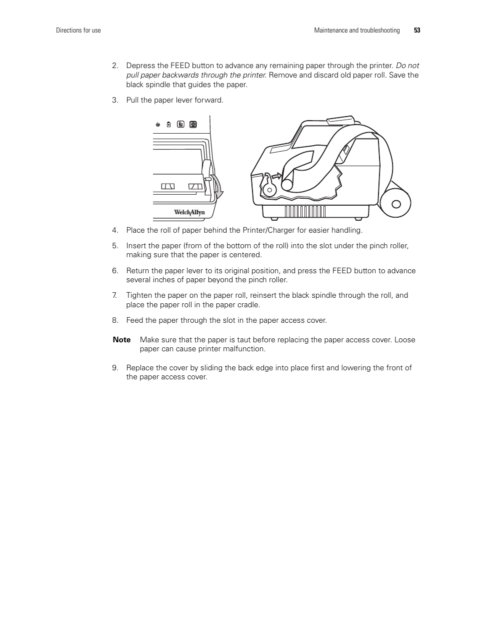 Welch Allyn MicroTymp 3 portable tympanometric instrument - User Manual User Manual | Page 53 / 76